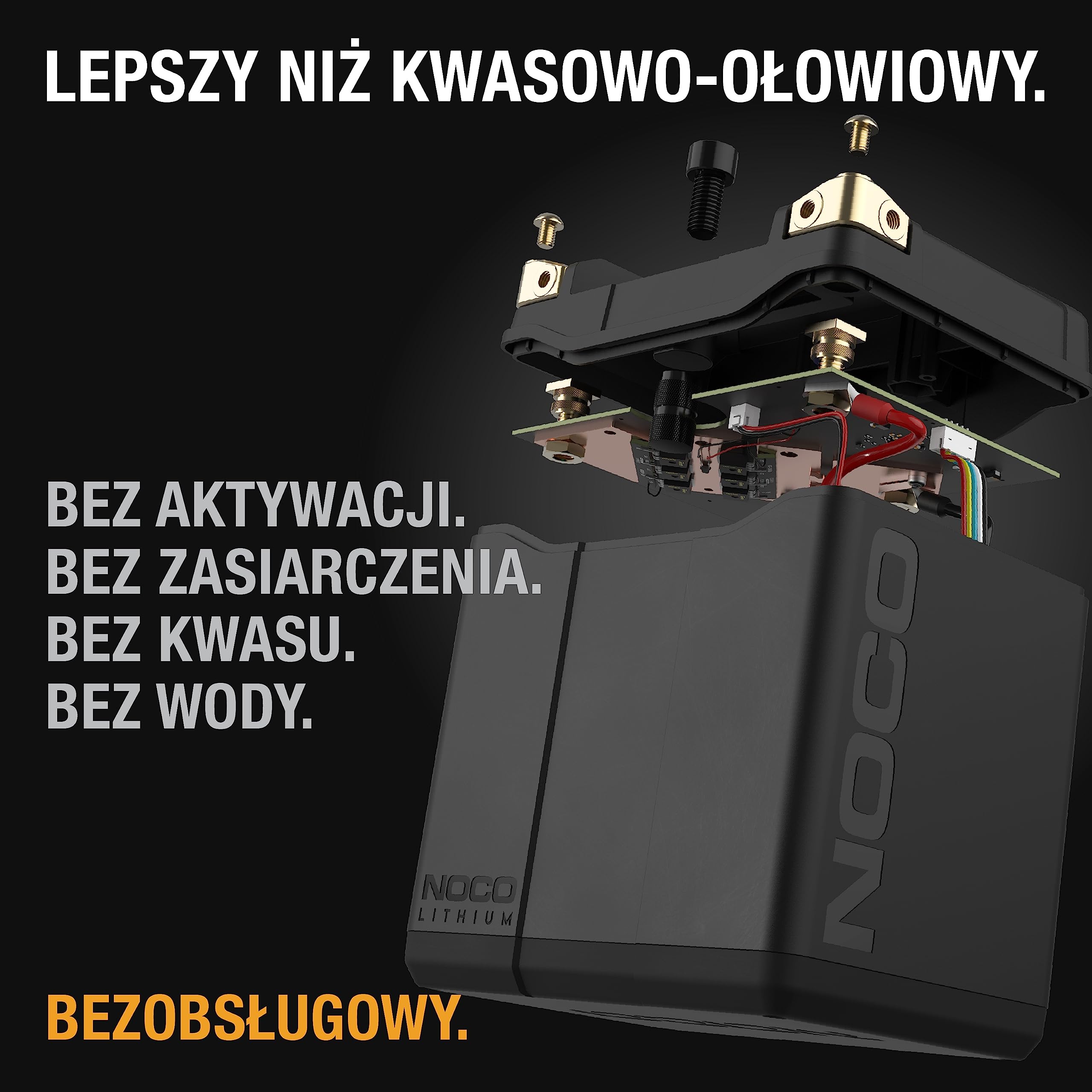 NOCO Lithium NLP30, akumulator motocykl grupy 30 700A, akumulator litowo-jonowa 12V o pojemności 8Ah z dynamicznym modułem BMS do motorów, quadów, skuterów wodnych I skutery śnieżne