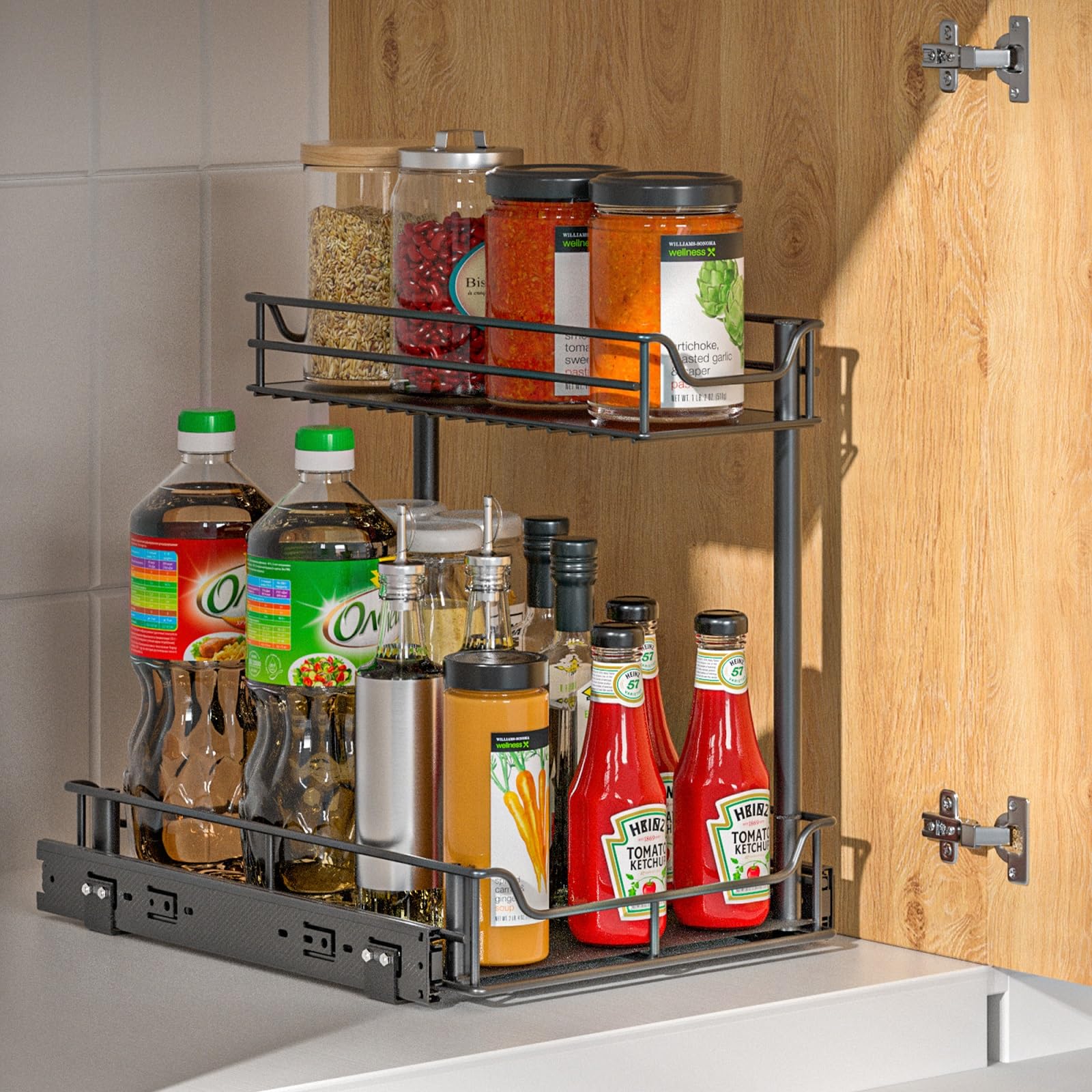 organizer voor onder de gootsteen - multifunctionele opbergplank 22.1D