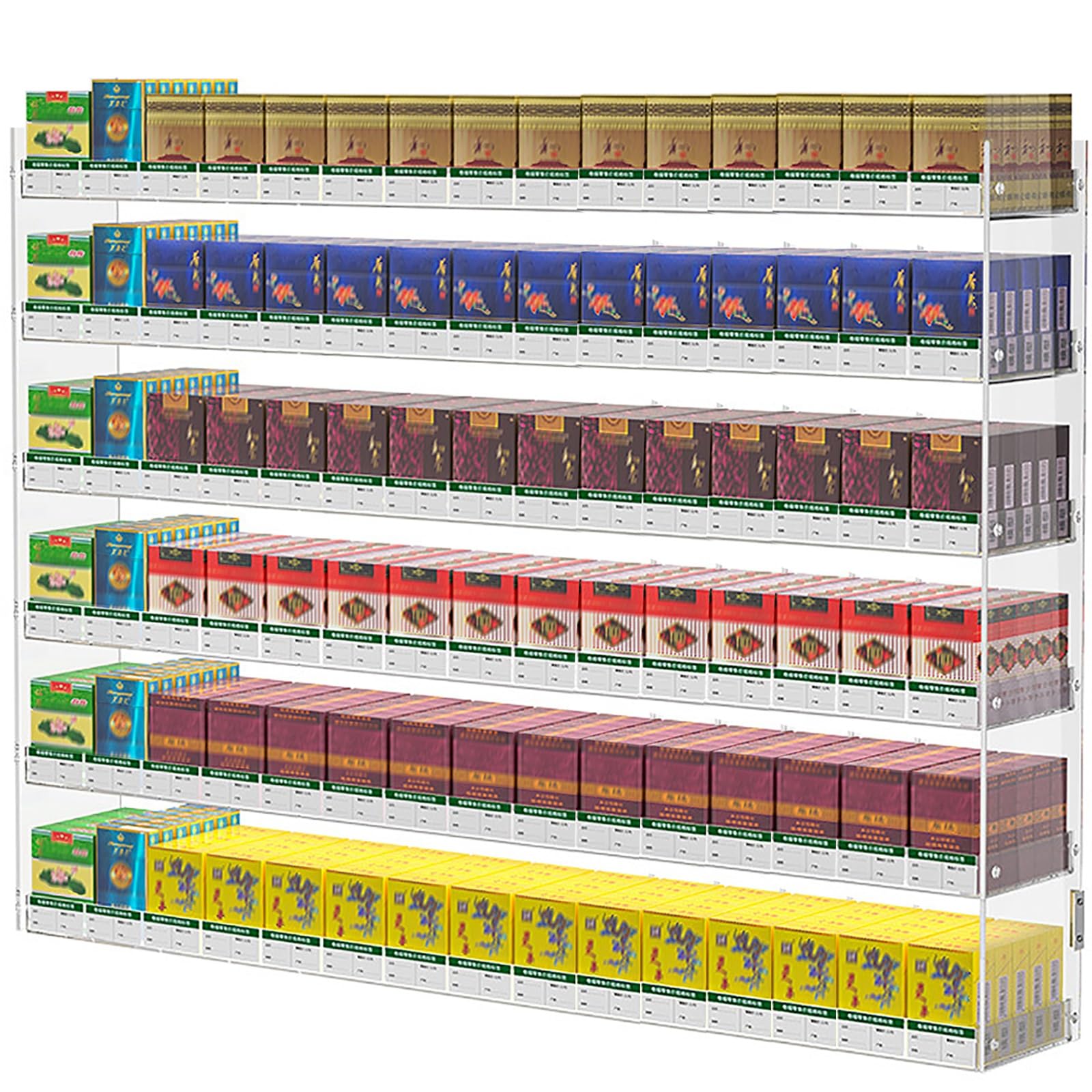 Organisateur de comptoir acrylique avec séparateur pour boîtes d'allumettes