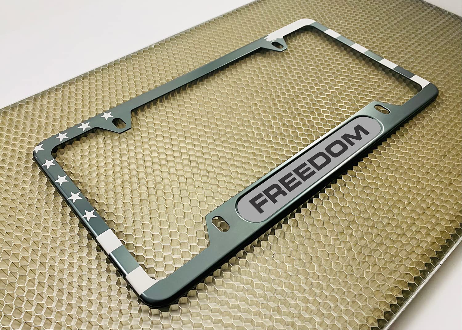 USA Patriotic | American Flag Custom Personalized Anodized Aluminum Thin Top | - Picture 72 of 133