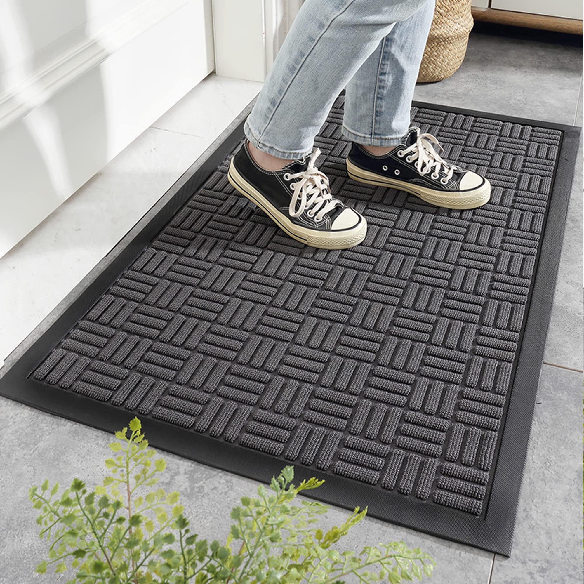 Door Mats Outdoor Indoor Doormat 30"x18" Front Door Mats Outdoor Mat Heavy