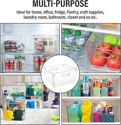 Miniatura 6 de ShelfShaper Contenedores de almacenamiento de plástico transparente, perfectos para la organización de la cocina u organización y almacenamiento de