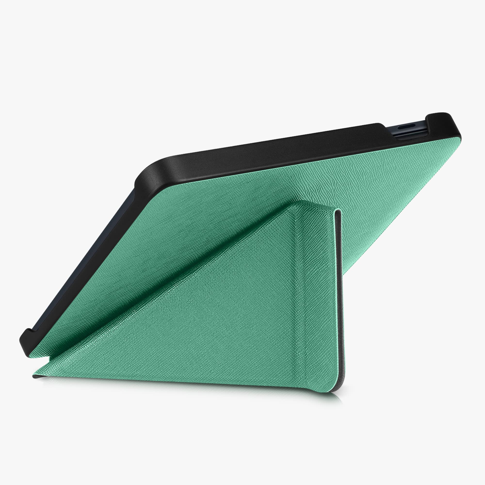 kwmobile Pieghevole Custodia Compatibile Kobo Libra 2 Cover Magnetica Pelle PU eReader Stand Menta