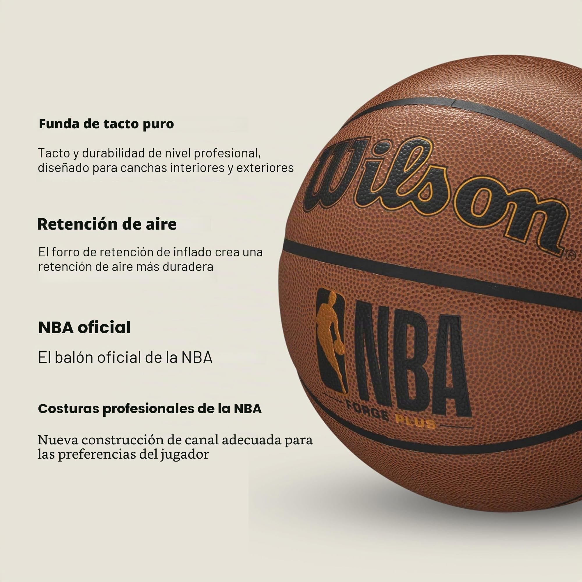 Wilson NBA Forge Plus Indoor/Outdoor Basketballs - Size 6 and Size 7