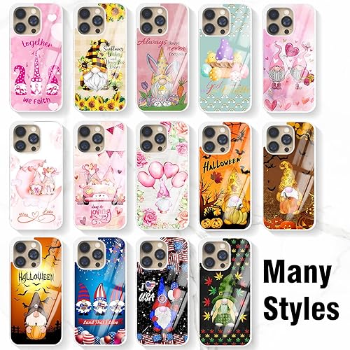 Miniatura 4 de Fundas de teléfono para concientización sobre el cáncer de mama, regalos para sobrevivientes para mujeres, funda de gnomo rosa aplicable con iPhone