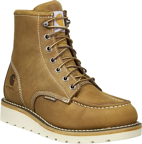 Carhartt mens 6 Inch Waterproof Wedge Steel Toe Boot