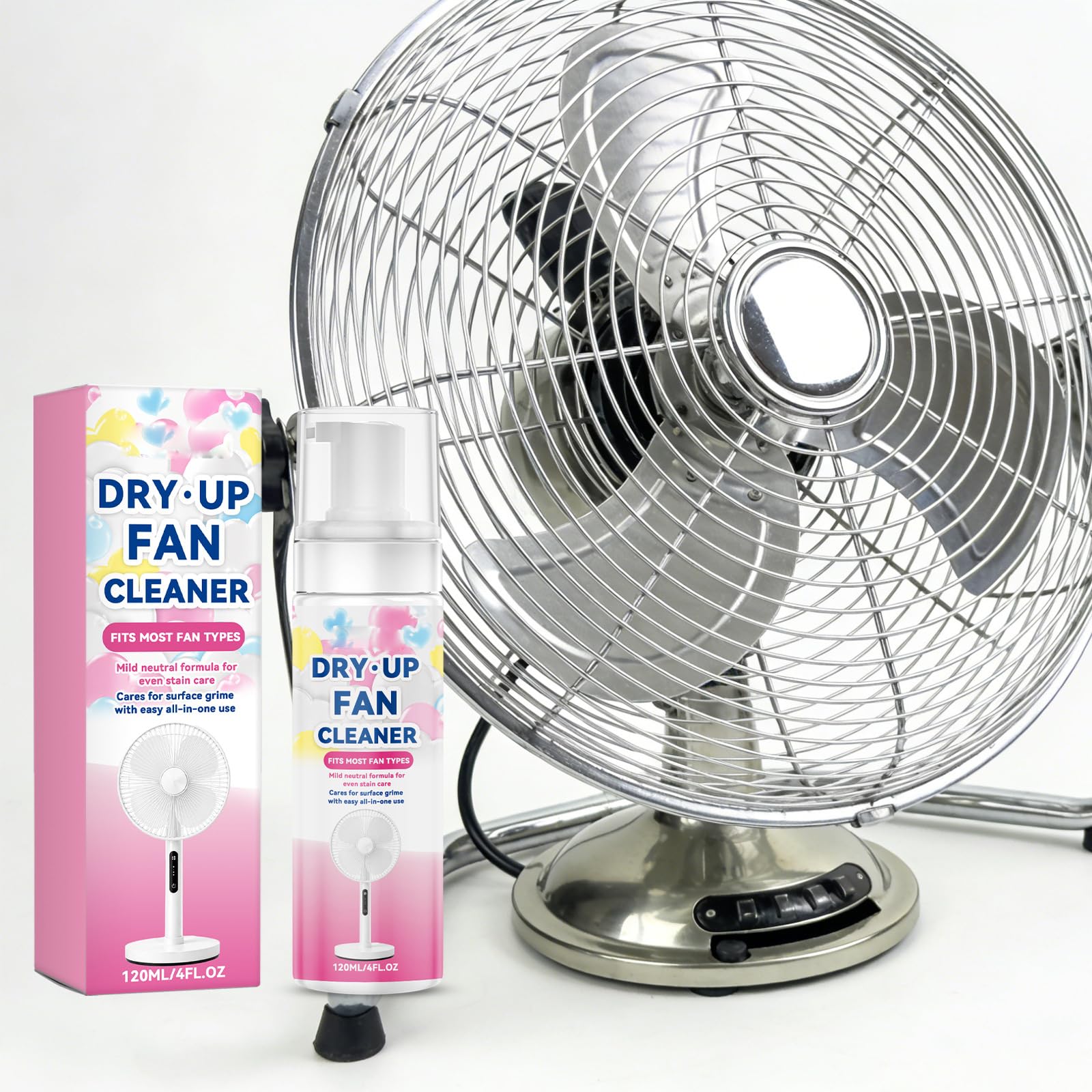 Spülventilator-Reinigungsspray, schnell wipeable Haushaltsreiniger die Decke, leistungsstarkes No-Spül-Ventilator-Cleaning spray Multifunktions-Foam cleaner Spray, Tower Stand Fansing Solution (5pcs)