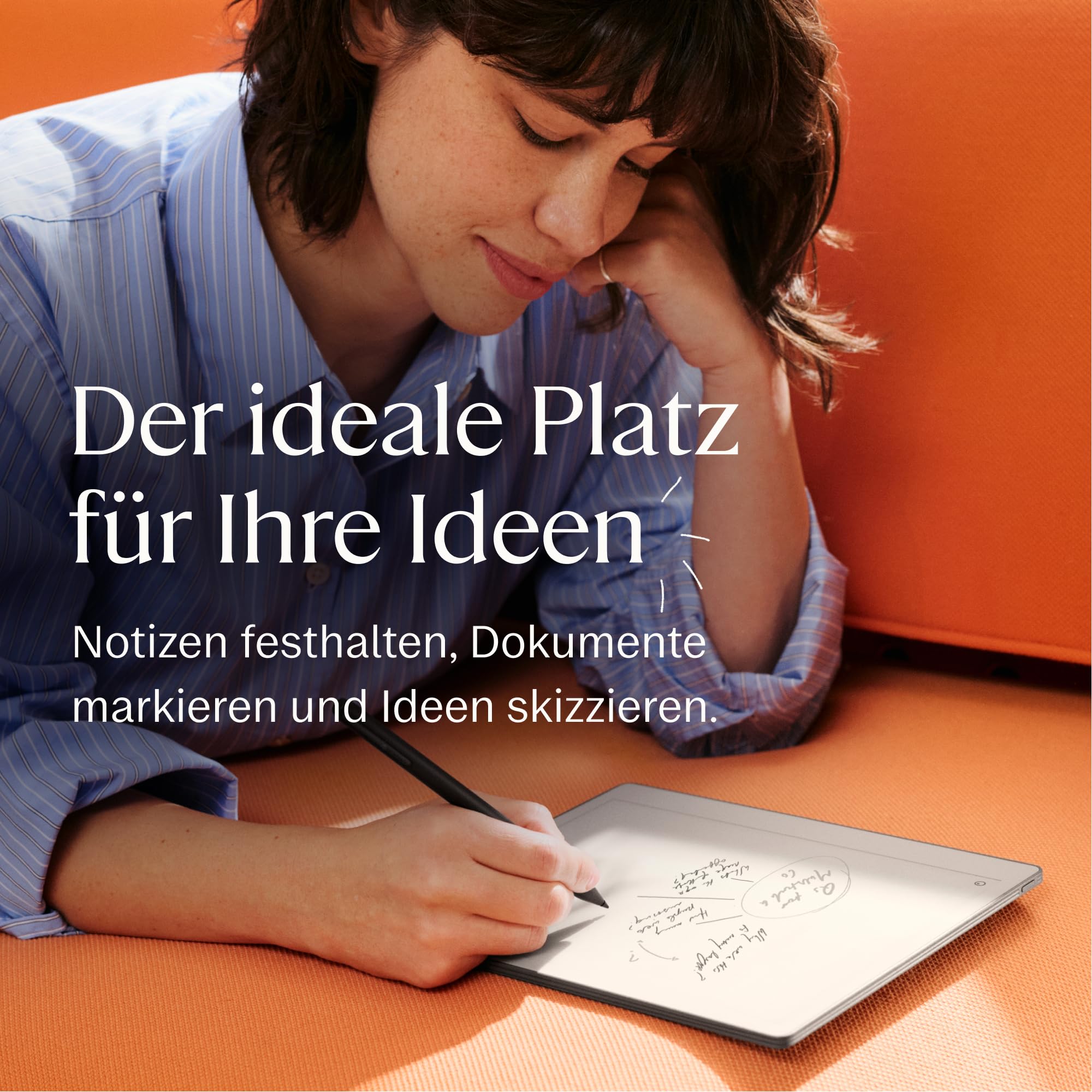 reMarkable Paper Pure – Paper Tablet mit 10,3-Zoll-Schwarz-Weiß-Display. Digitales Notizbuch zum Denken, Schreiben und Lesen – Marker inklusive