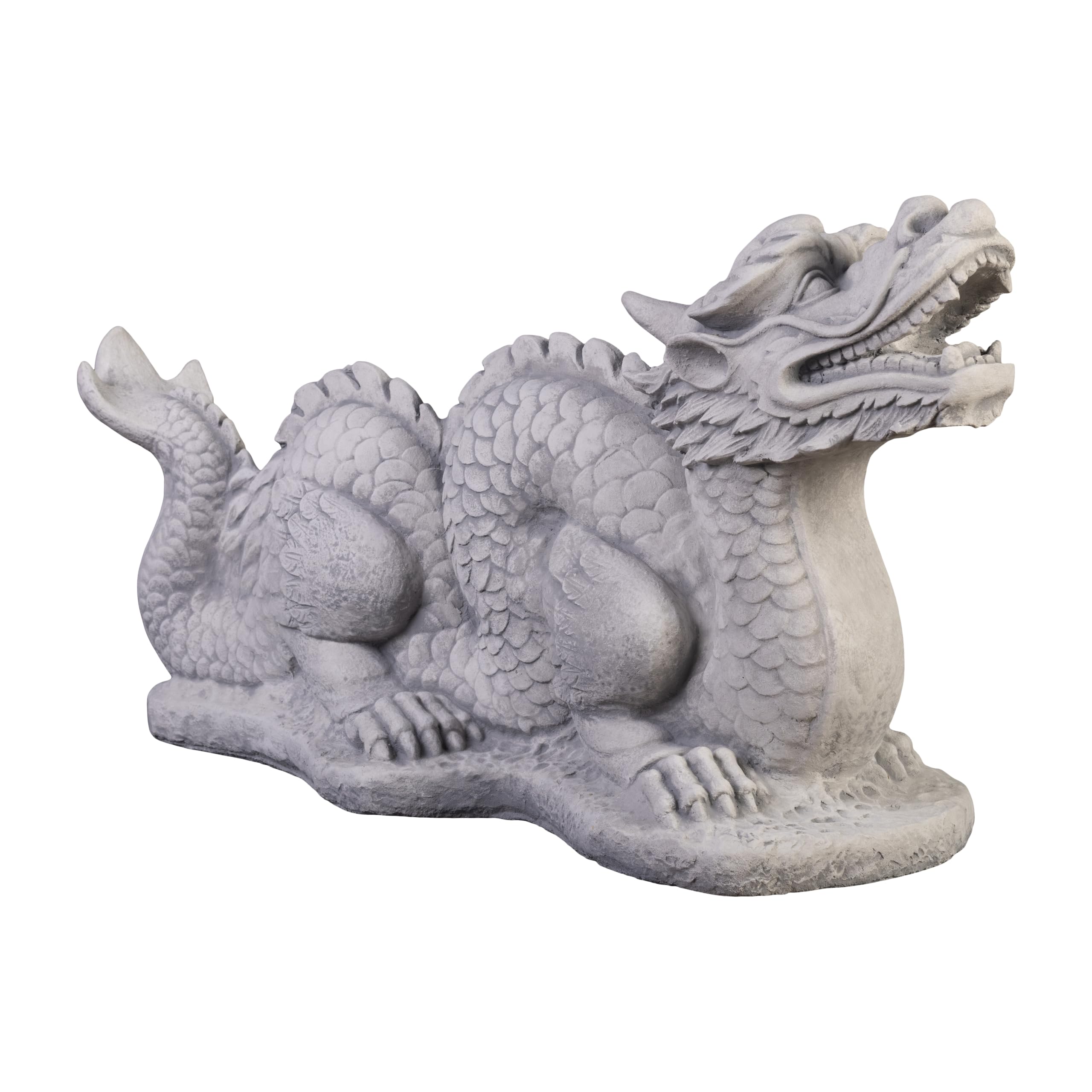 gartendekoparadies.de Grande Figure de Pierre Dragons Chinois Long en Pierre reconstituée, résistant au Gel