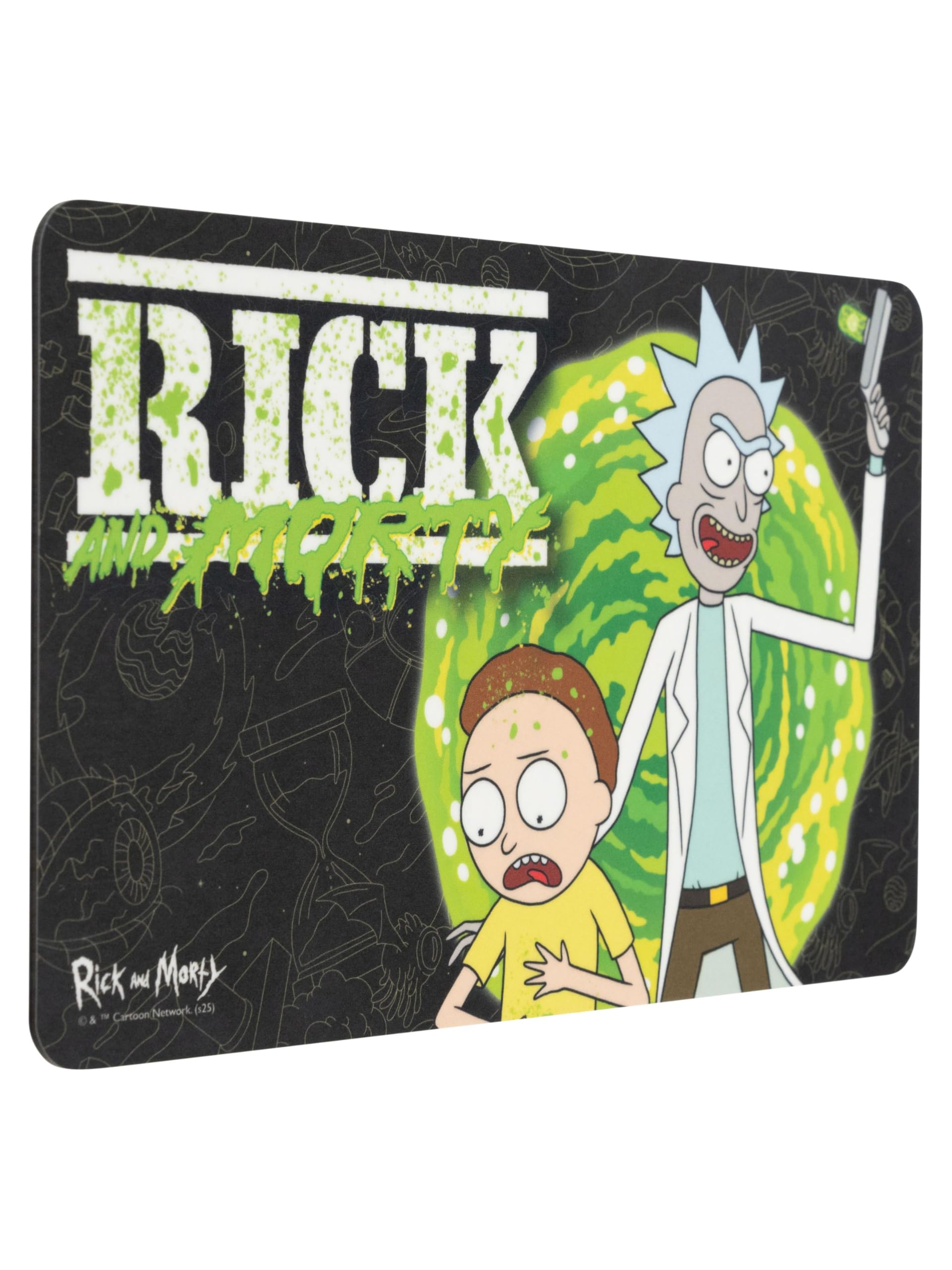 Rick and Morty Deseczki - Teleport Deska śniadaniowa Deska do krojenia z Resopal czarna