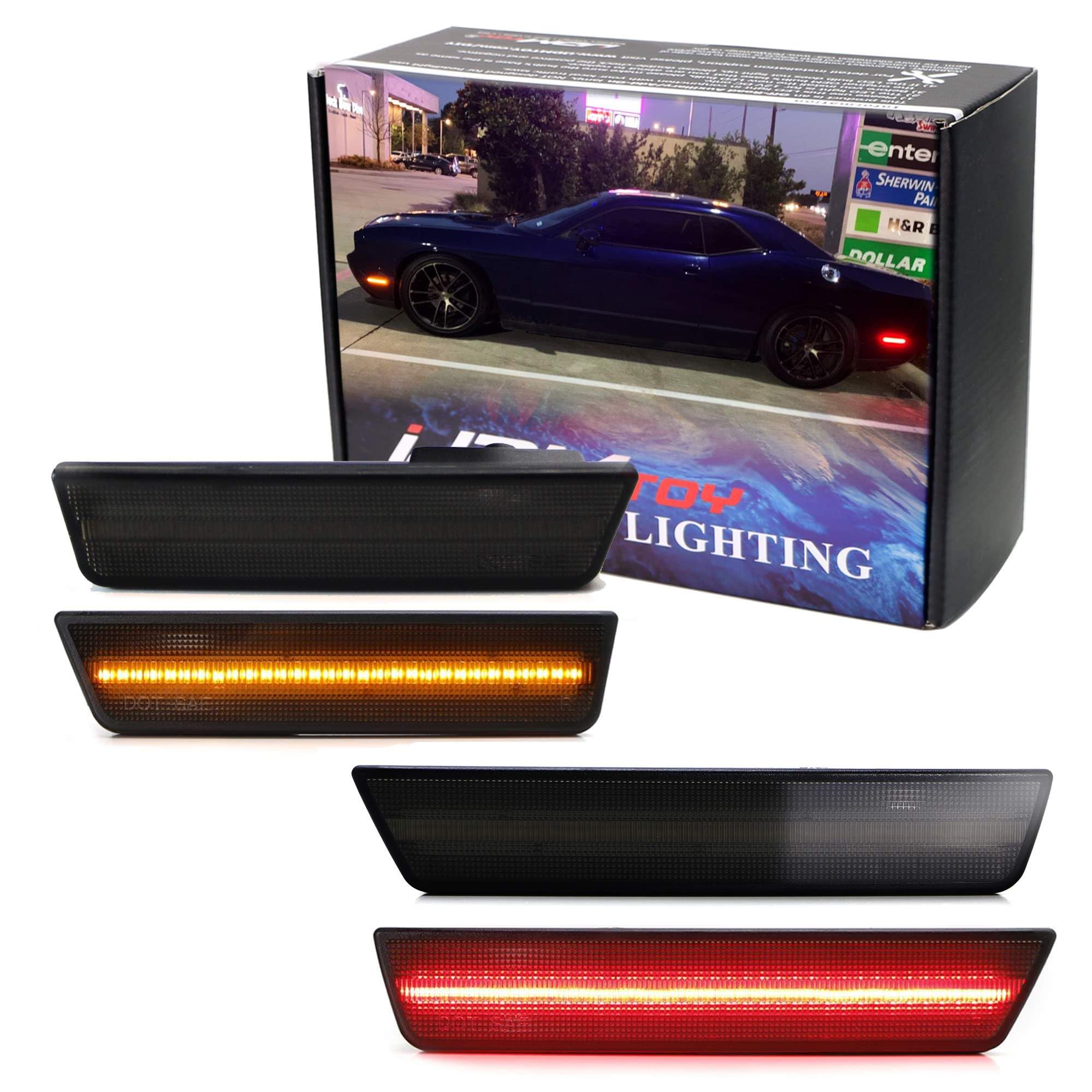 Amazon.com: iJDMTOY LED Front/Rear Side Marker Lights For Dodge