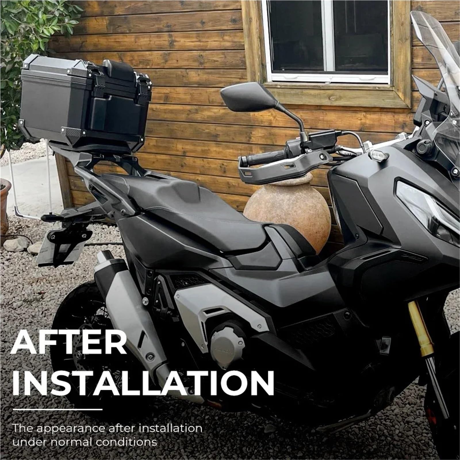 Uniwersalny bagażnik na kask motocyklowy, zamykany na klucz, pasuje do BMW R1200GS, R1250GS, R1200GS, 1200 GS, LC ADV(45L Black Box)