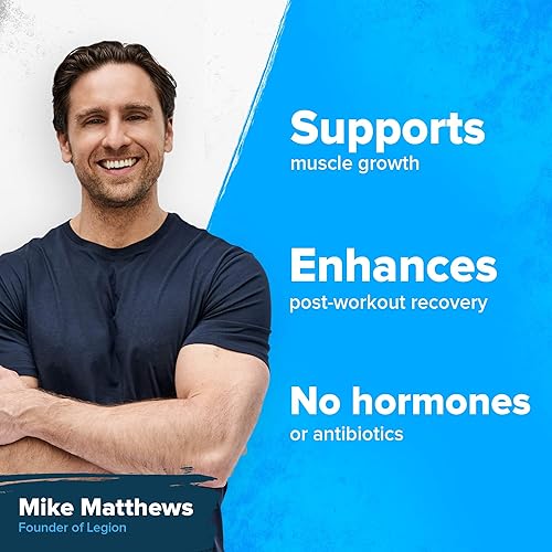 Miniatura 4 de Polvo de proteína de suero aislado de LEGION Whey+ de vacas alimentadas a pasto - Polvo de proteína de suero aislado de baja caloría, sin