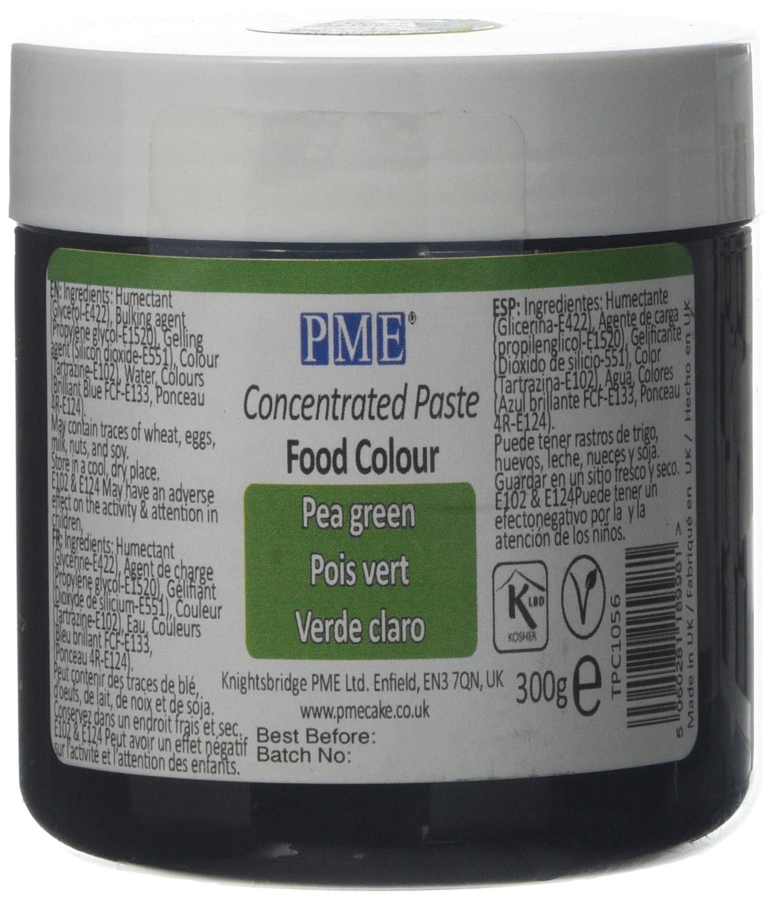 PME Paste Food Colour - Pea Green (300g)