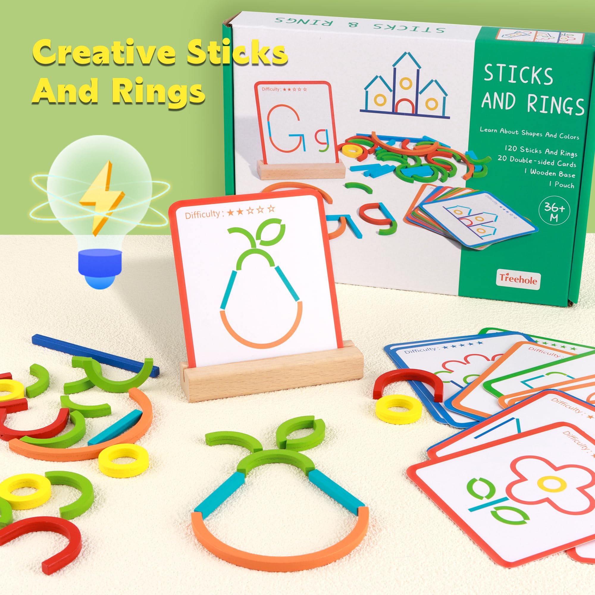 YiliYa Juguetes Montessori Niños 3 4 5 6 Años Juegos Educativos Rompecabezas de Madera Creativos Juegos Interactivos Regalo para Niños Niñas — view 3