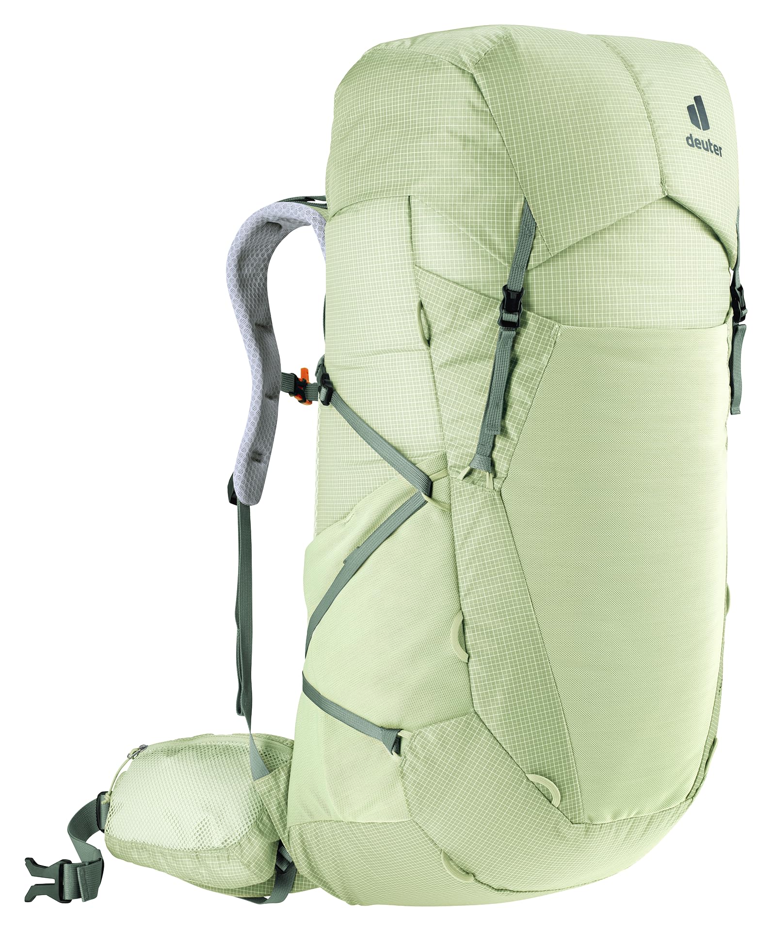 Deuter Aircontact Ultra 45+5 Sl plecak trekkingowy damski, Mineral-ivy, 45+5 L, Minimalistyczny