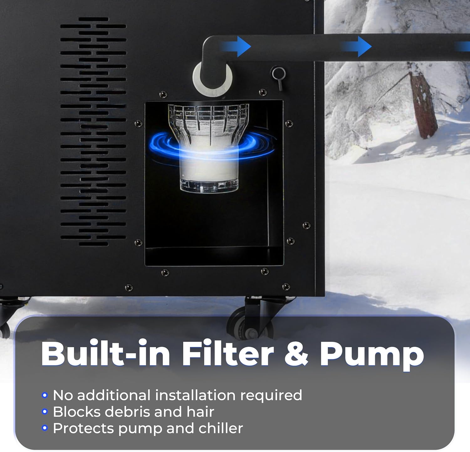 Ice Bath Chiller for Cold Plunge,1/3 HP Ice Bath Chiller with Household Submersible Water Pump,Insulation pipe, Ideal for Cold Bath Plunge Tub
