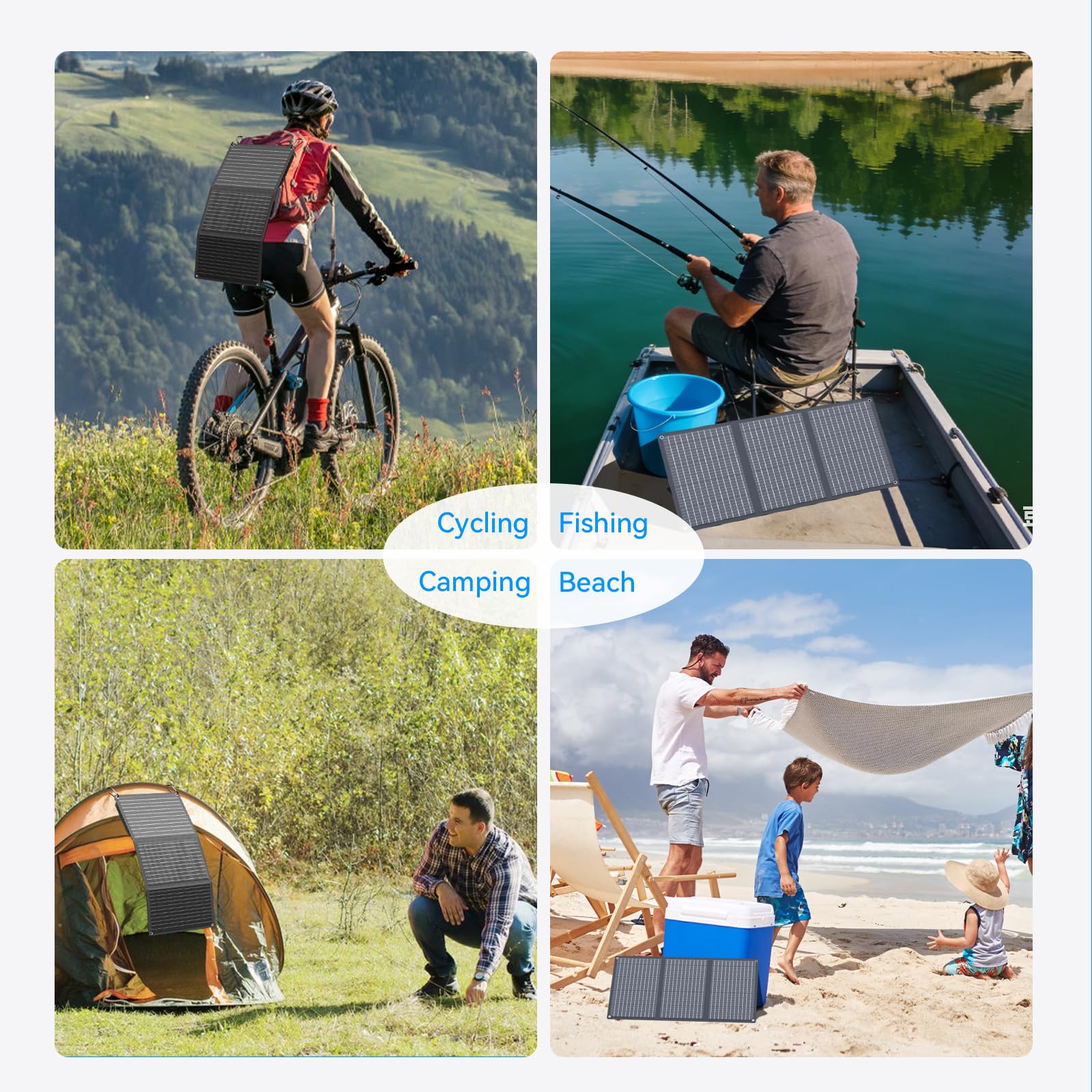 Ecosonique 30w Placas Solares Portatiles Etfe Cargador Solar De Alta Eficiencia 23,5% Con USB-C PD De 18 W Y Carga Rápida Qc3.0, Protección De Seguridad Inteligente Para Móvil Power Bank Y Camping
