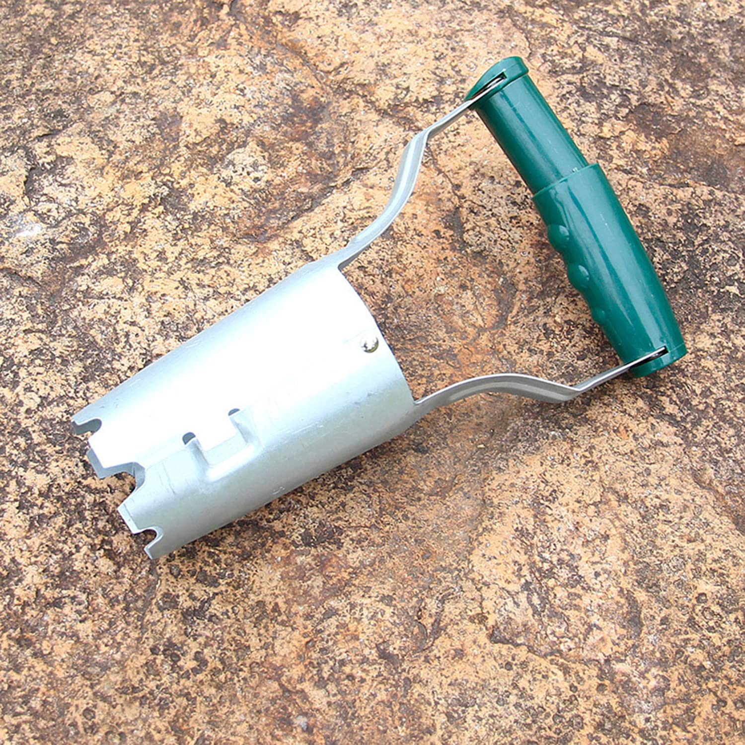 FAXIOAWA Acciaio Inossidabile con Manico Lungo, fioriera bucaneve, Strumento per fioriera Manico Lungo, Dibber a bulbo, distributore di Semi di Semina, perforatrice, Strumento di trapianto