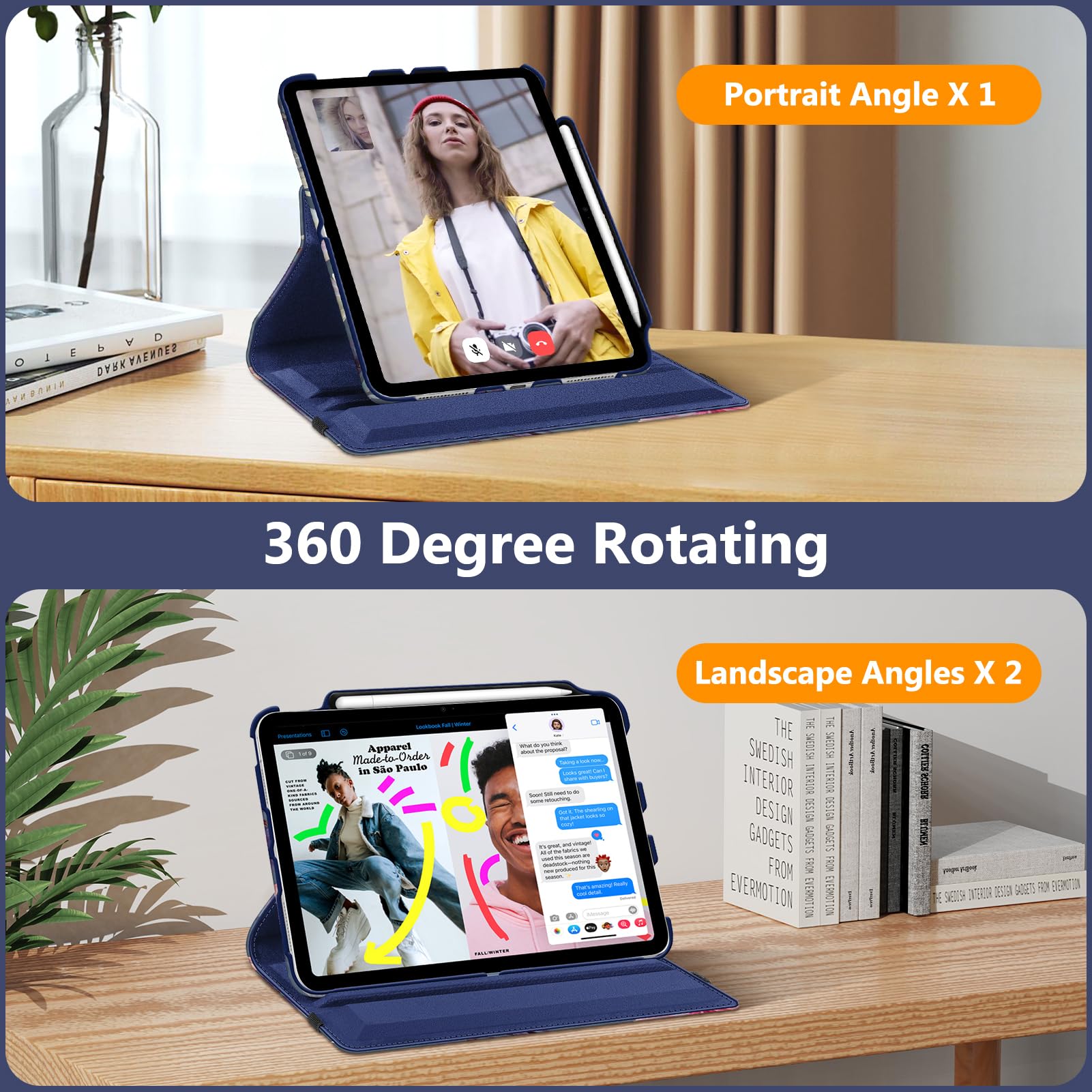 Étui Rotatif Pour IPad (A16) 2025 11e/10e Génération 10,9" 2022