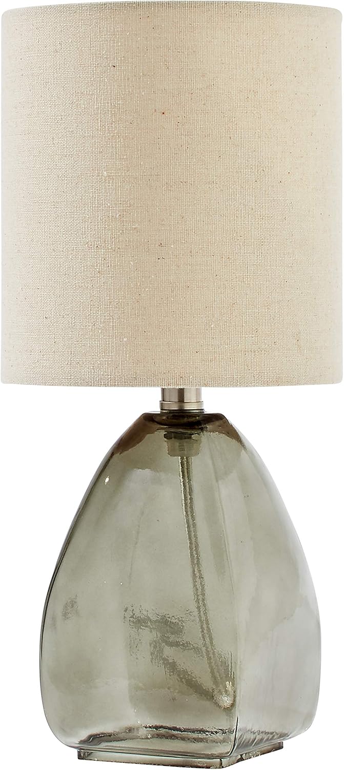 Amazon Brand Stone & Beam Modern HammeredGlass Table Lamp, 13.5"H