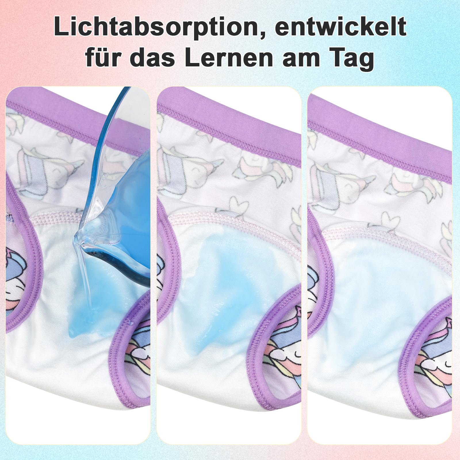 FLYISH DIRECT Trainingshosen für Kleinkinder, Baumwollunterwäsche für Jungen und Mädchen zum Töpfchentraining, verbesserte Auslaufsicherheit für den Übergang zum Töpfchentraining