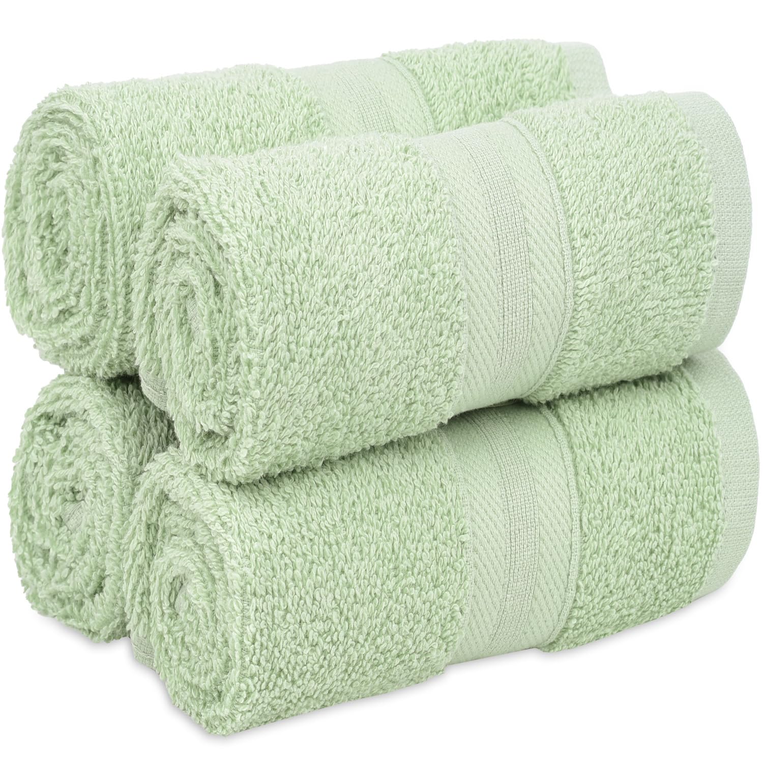 Quick-Dry Soft High Absorbent Washcloths Towels 13x13 Cotton Turkish Bath Towel Set of 4 Daily Use 100 Cotton