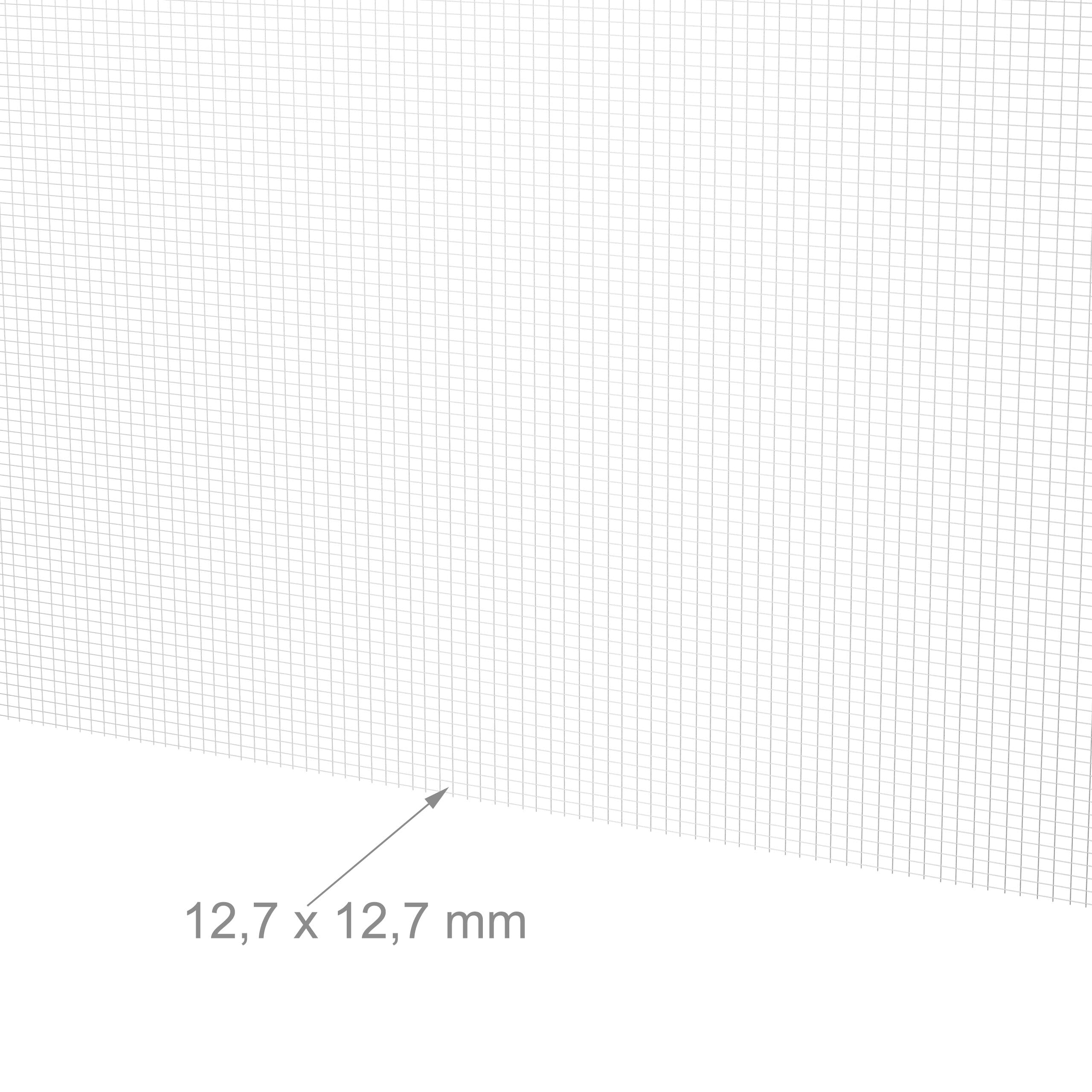 Relaxdays Malla Gallinero, 1x20 m, Rejilla para Vallas, 12,7x12,7 mm, Alambrada Conejera y Corral, Galvanizada, Plateado