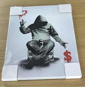 Amazon.co.jp: Banksy バンクシー 愛とお金 アートパネル 飾り絵