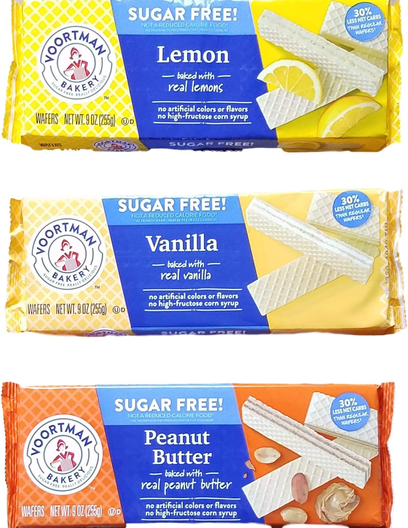 Voortman Bakery SugarFree Peanut Butter Wafers No Sugar