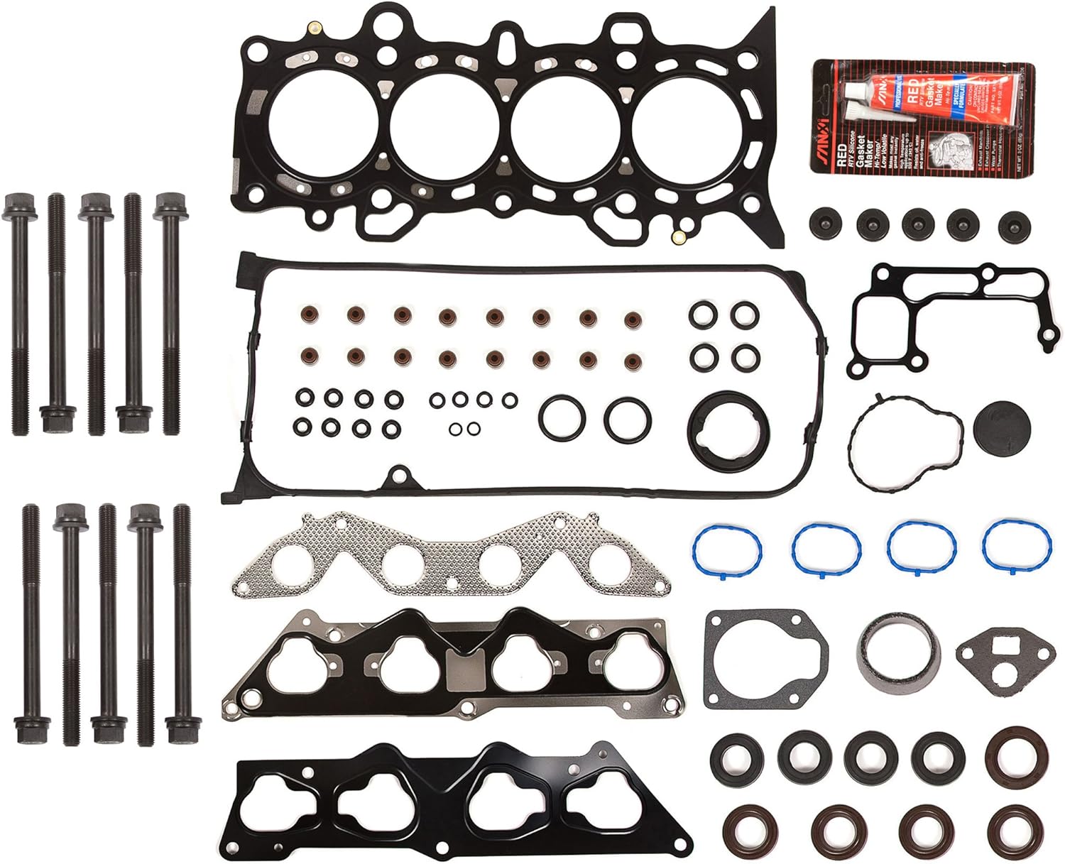 Evergreen HSHB4034 Cylinder Head Gasket Set Head Bolt