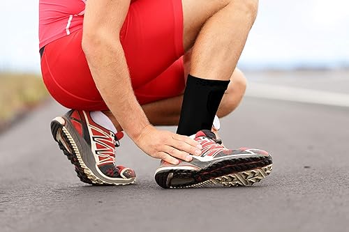 Miniatura 6 de Tobillera desarrollada por médicos, manga de compresión, soporte de tobillo y manual escrito por el médico, protectorprotector con almohadilla de