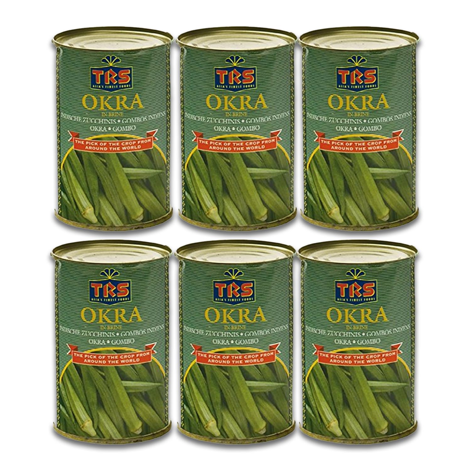 Okra Pack de 6 (400 g por bolsa) – Calabacín indio fresco precocido y sazonado con sal y ácido cítrico