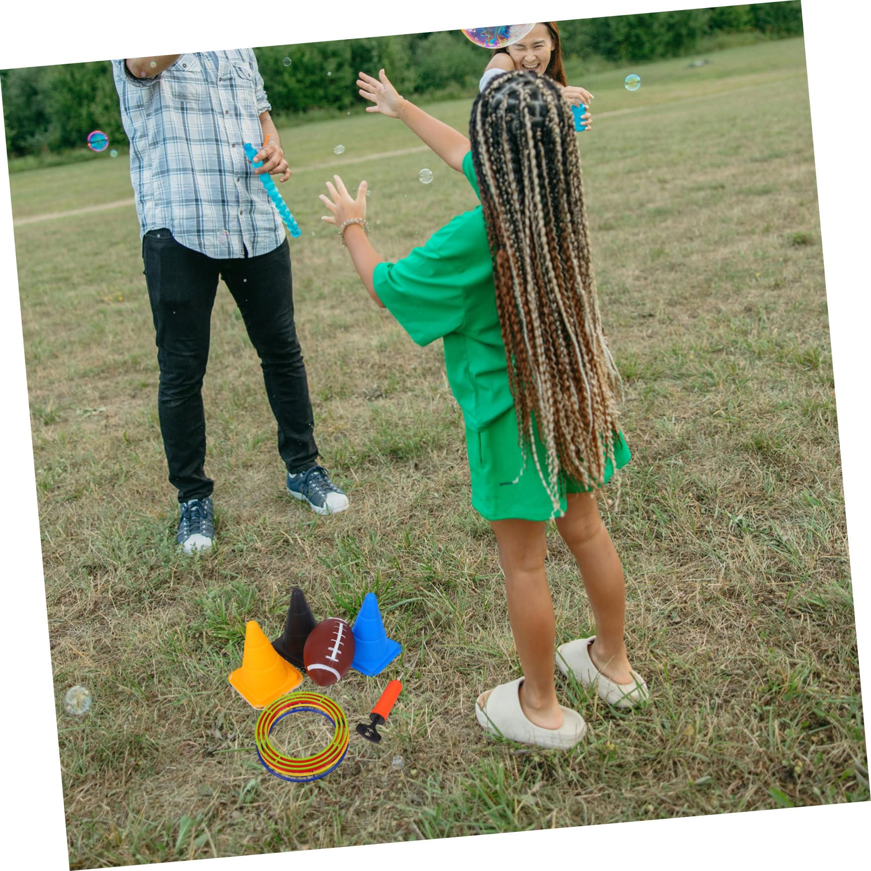 HANABASS 1 Set Toss Ring Game Fun Outdoor Indoor Activity Lightweight Material for Parties Enhances Coordination Interaction