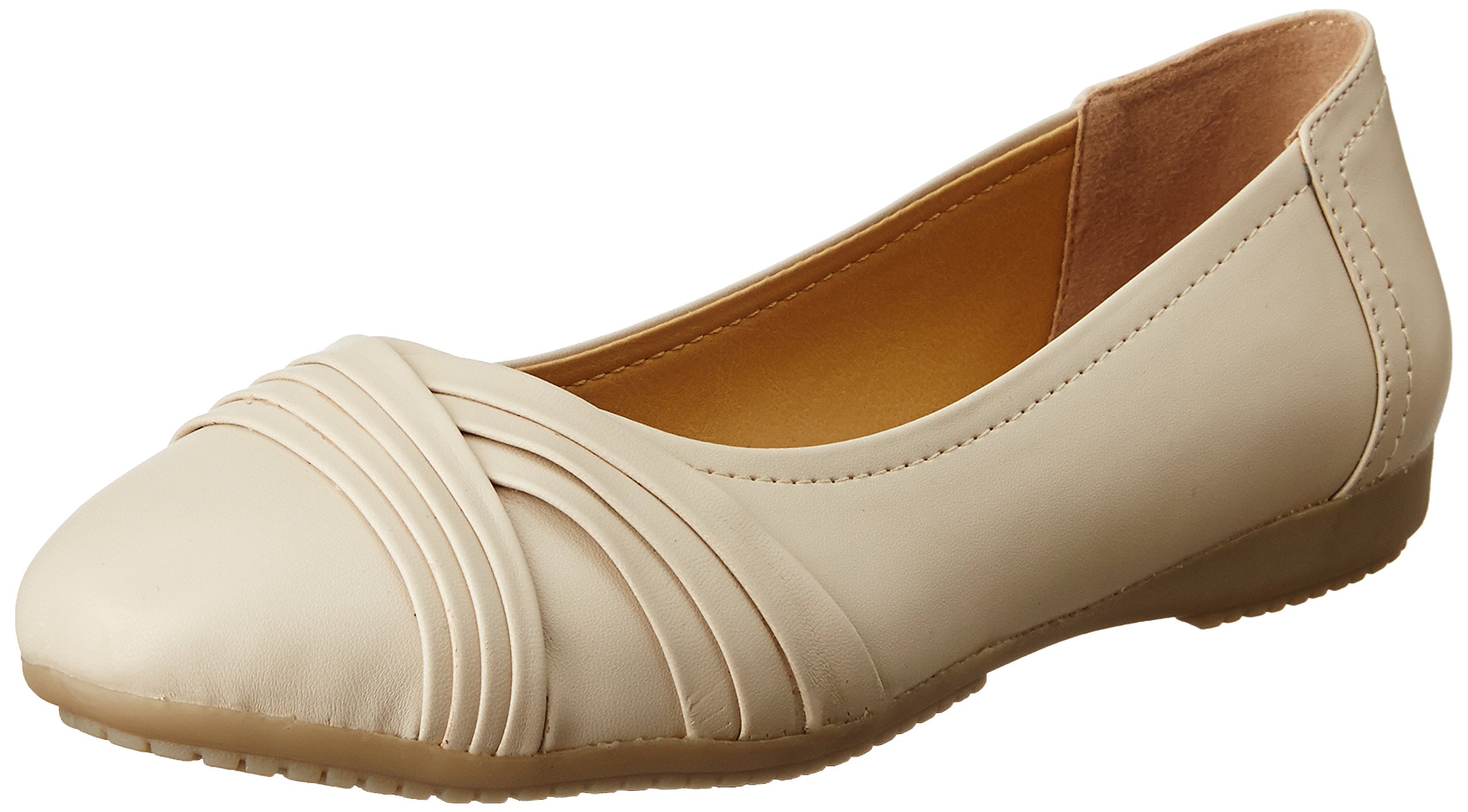 Bata Womens Pleated Ballerina Beige Ballet Flat - 5 UK (5518980) (B01N4PL8U4) Amazon Price History, Amazon Price Tracker