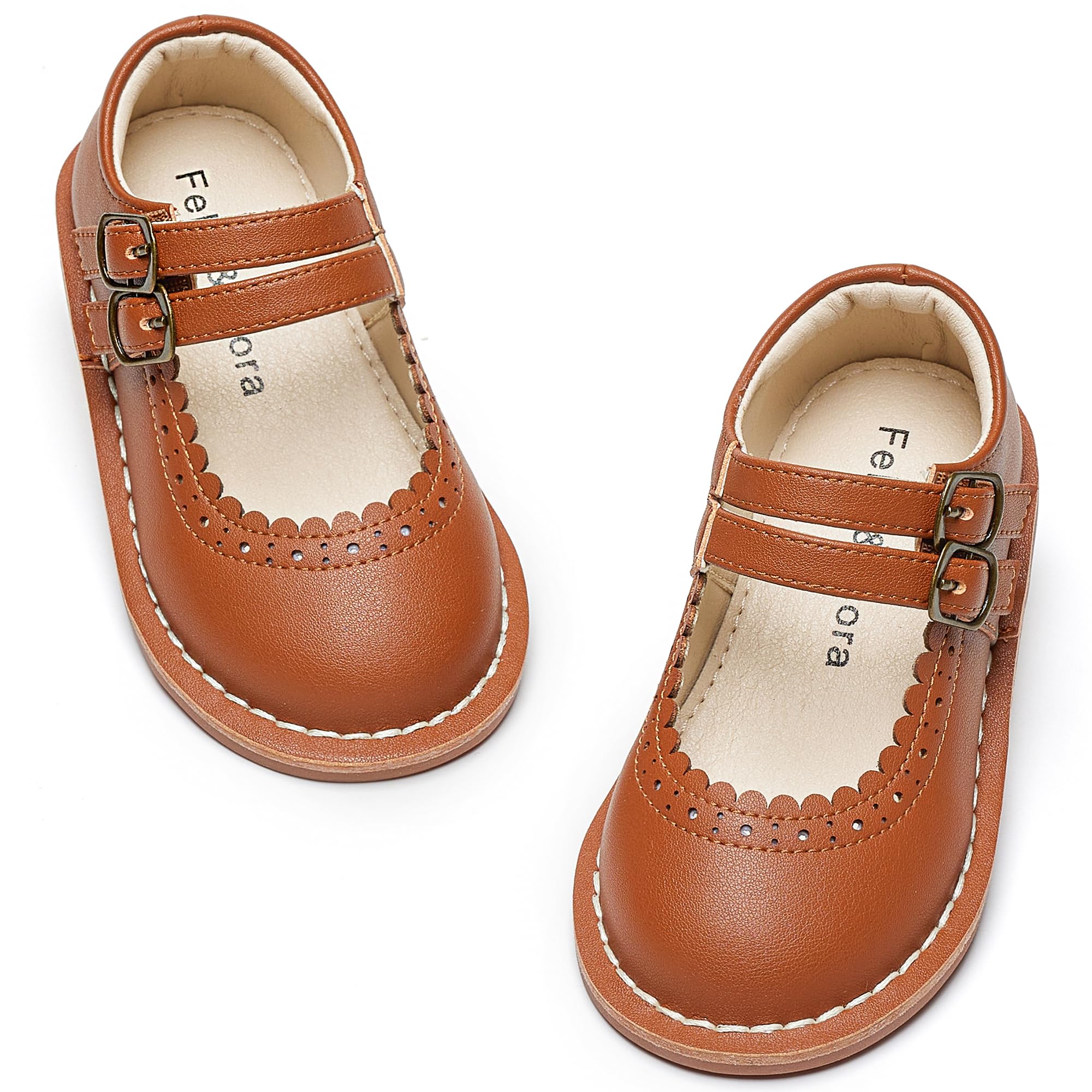 Felix &amp; Flora Toddler Little Girl Mary Jane Dress Shoes - Ballet Flats for Easter Flower Girl Party School Shoes.