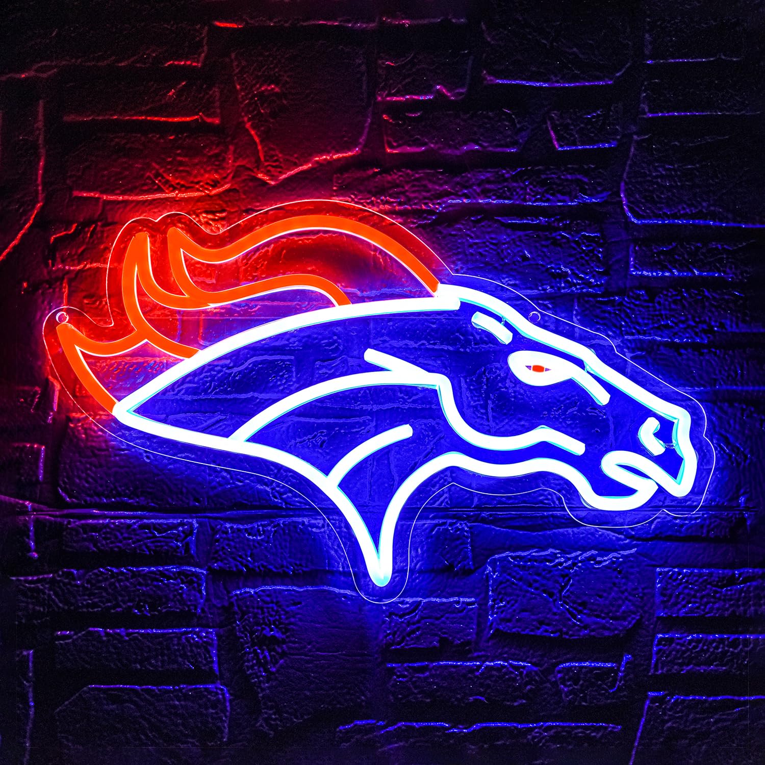 Football Neon Sign for Wall Decor Football Neon Light for Man Cave or Garage Birthday Gifts for Men with Rugby Team Logo Sign for Bar Dorm Party Game Room Size 16.1 * 9.8In(ZYLD057)
