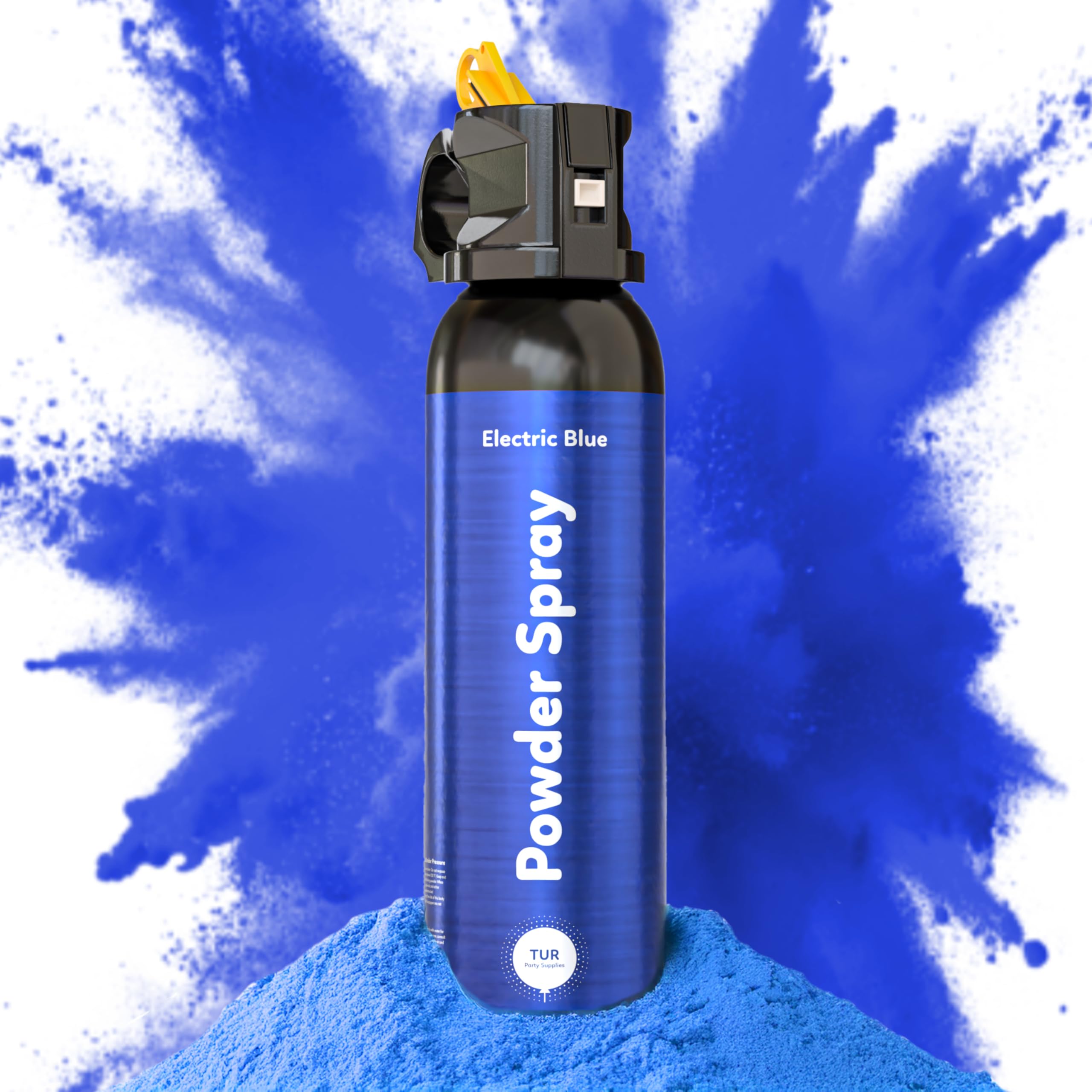 Blue Smoke Bomb Powder Cannon Gender Reveal Fire Extinguisher Biodegradable| Launches 25ft | 10 Second Spray | Holi Color Decorations for Photoshoots, Festivals, Celebrations | TUR Party Supplies