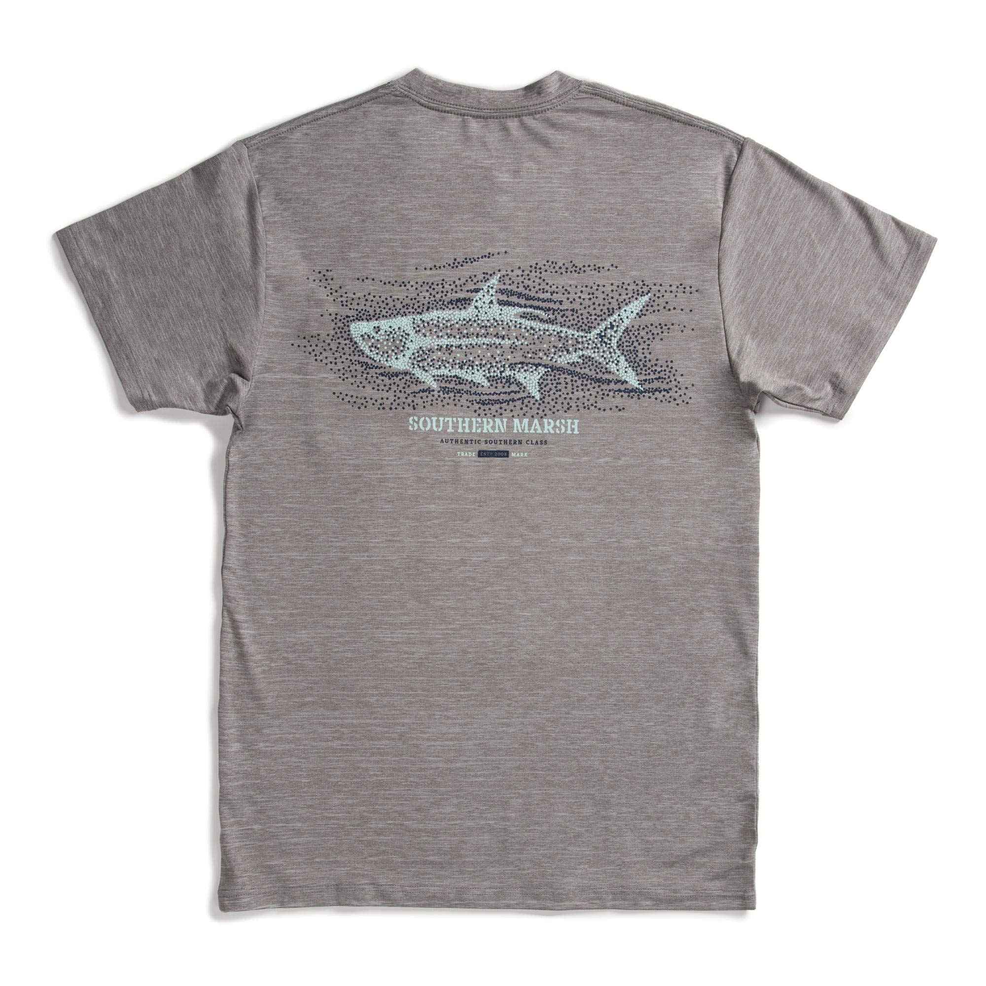 Southern MarshSouthern Marsh Fieldtec Heathered Performance Tee - Tarpon