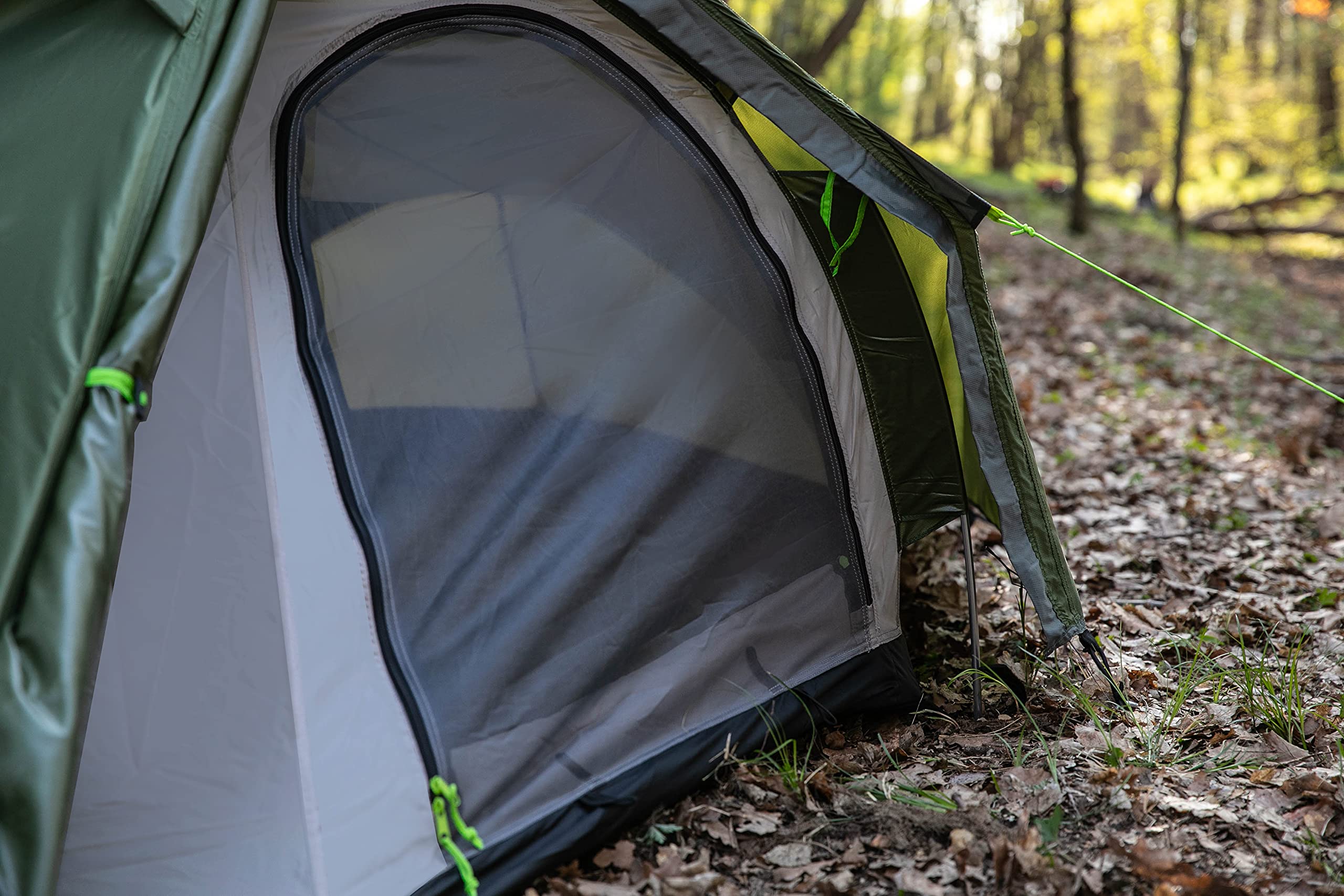 peme Leśny namiot kopułowy, namiot kempingowy dla 2 osób, wodoodporny 4000 mm, lekki namiot rodzinny, na trekking, kemping, wędrówki i festiwale na świeżym powietrzu, z 2 wejściami