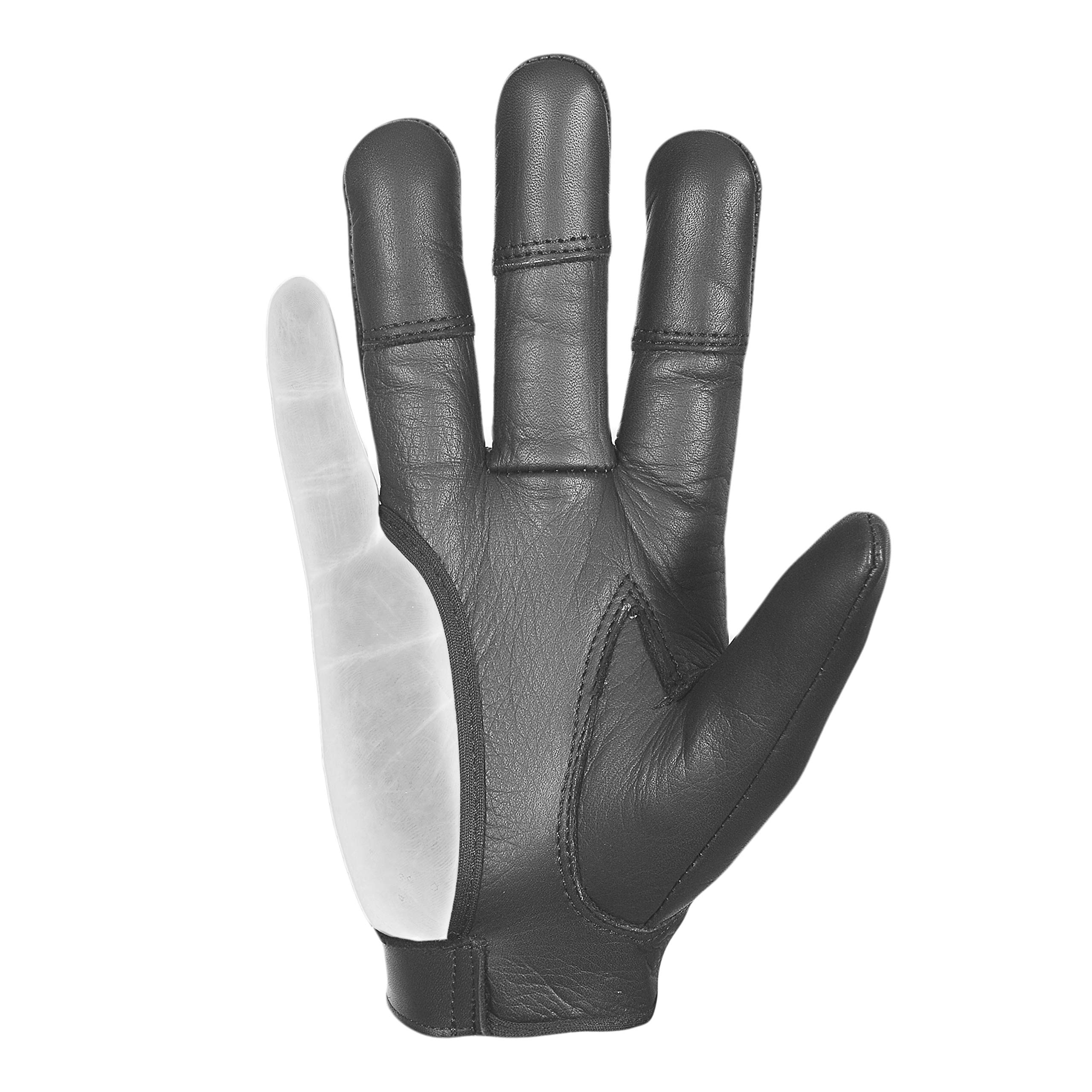 Archery 4 Finger Leather Glove – Right or Left Hand–XS to XXL–Reinforced Stitched Fingertips – Premium 100% Leather–Beige, Black, Light Brown, Dark Brown Comfortable Archery Shooting Mens & Women