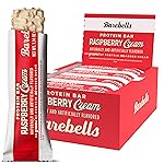 Barebells Protein Bars Raspberry Cream - 12 Count, 20g High Protein Treats - Chocolate Nutrition Bar with 1g Total Sugars - On-The-Go Breakfast or Post-Workout Snack