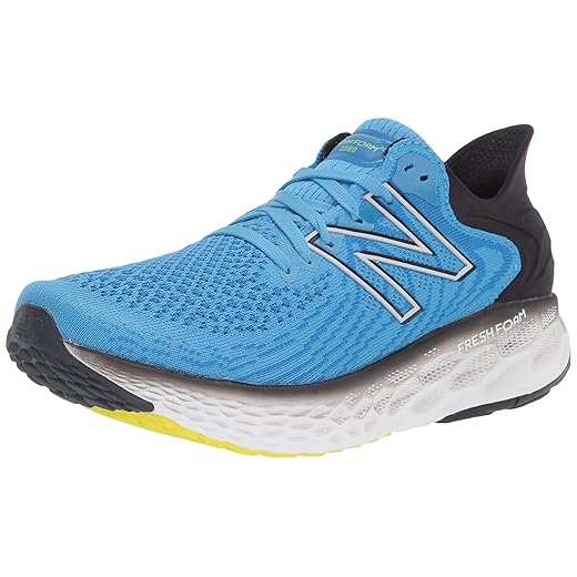 New Balance Men's Fresh Foam 1080 V11 Running Shoe, Helium/Black, 8