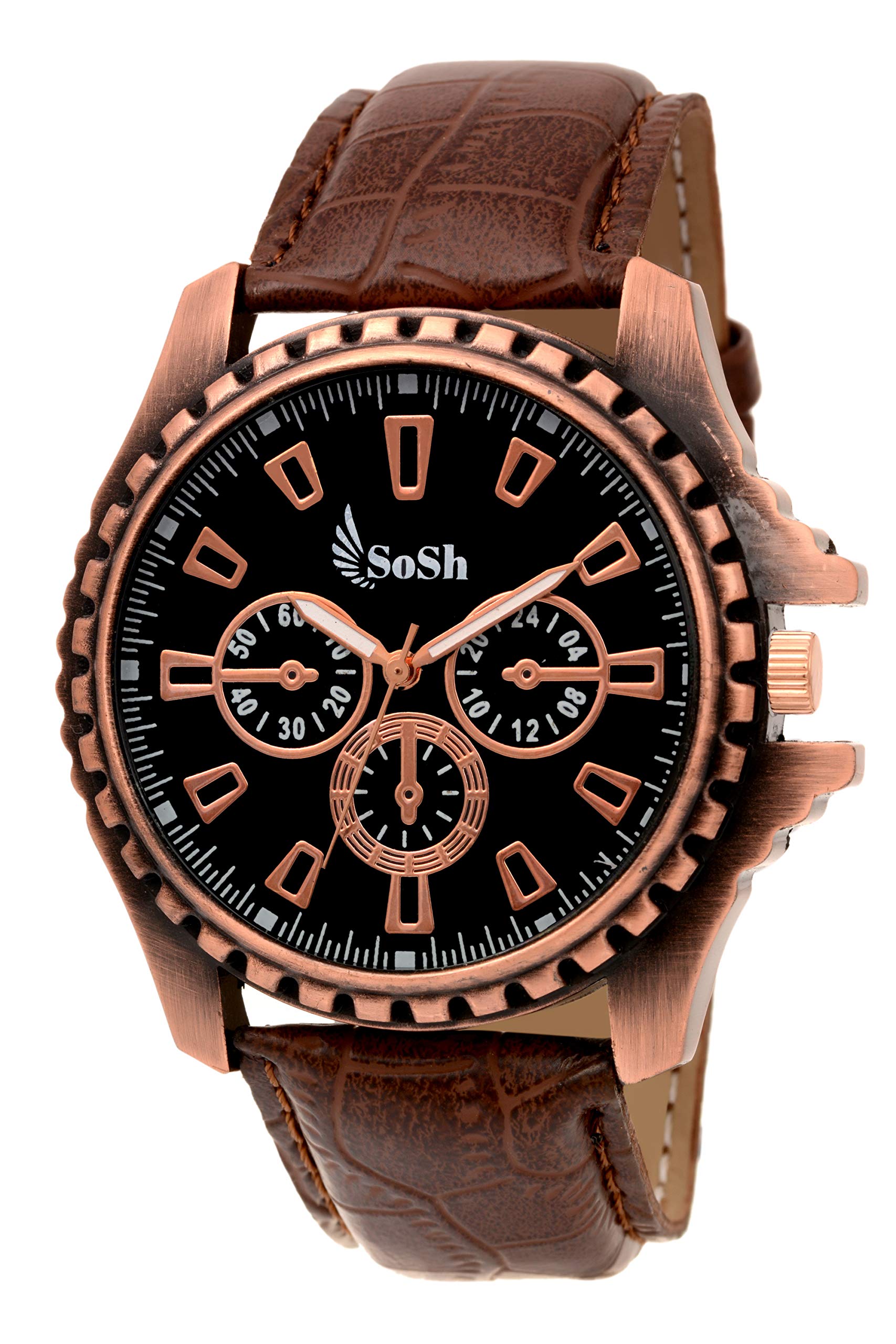 SoSh Analogue Black Dial Mens & Boys Watch - SBC4 (B07BYSHTBX) Amazon Price History, Amazon Price Tracker
