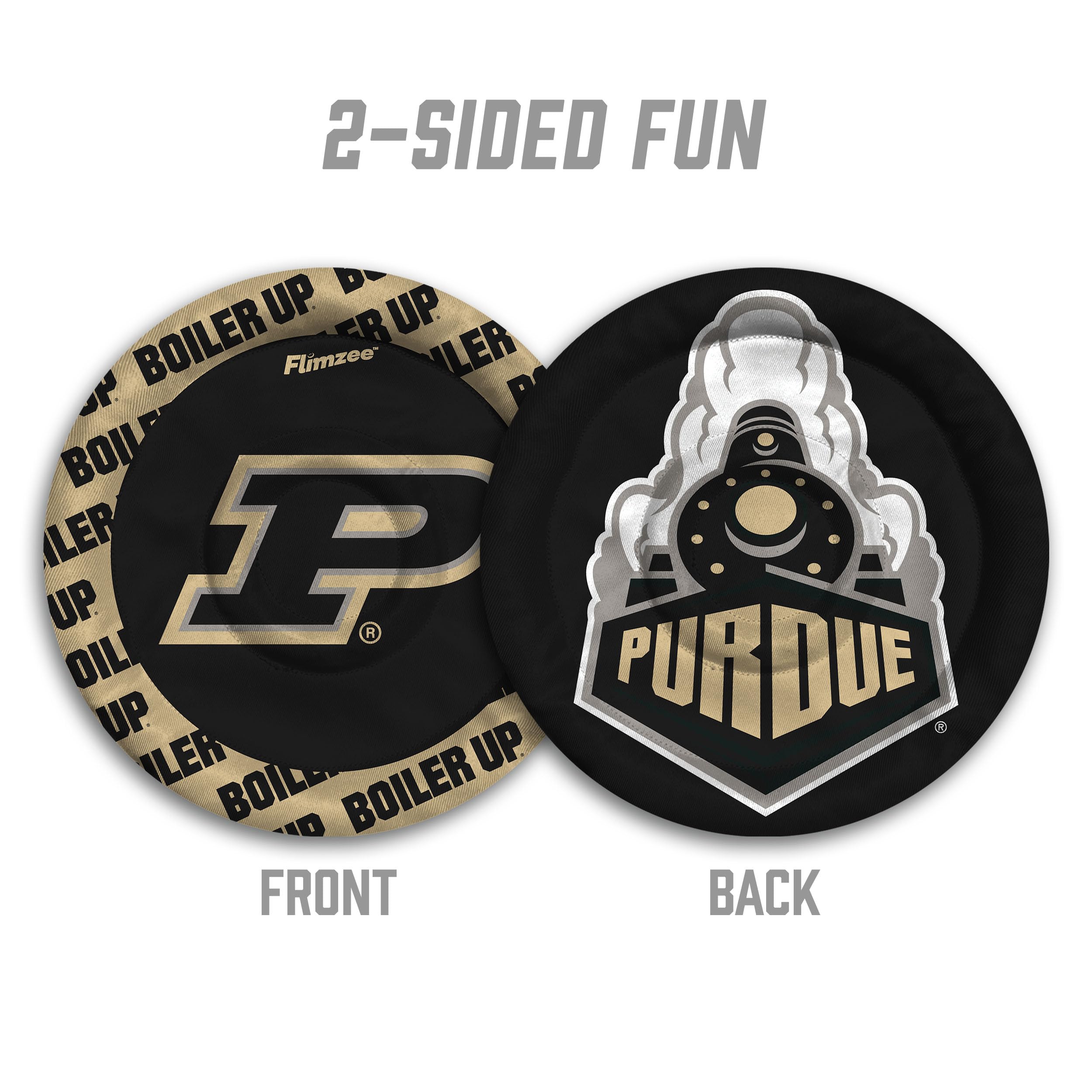 YouTheFan NCAA Purdue Boilermakers Flimzee Bean-Bag Flying Disc