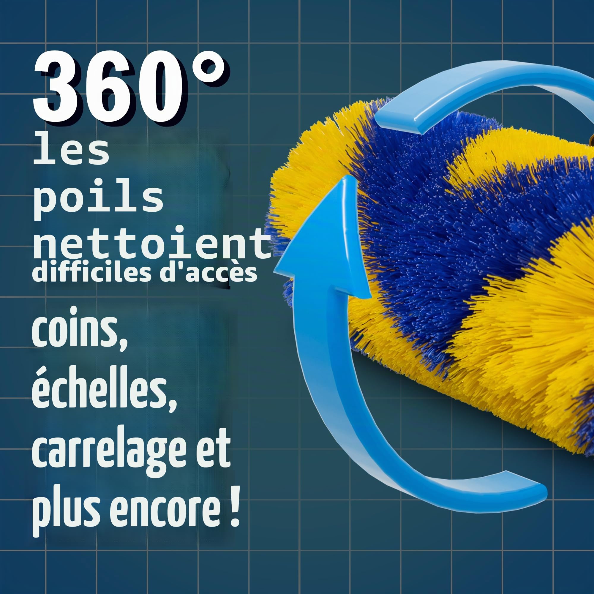 Brosse de piscine GoRound 360 Pro 12 pouces