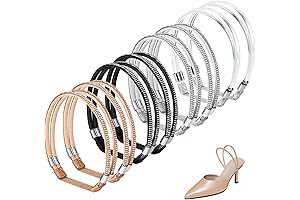 4 Pairs of Anti-Loose, Detachable, Elastic Shoe Straps for Heels, Sandals, and Slippers