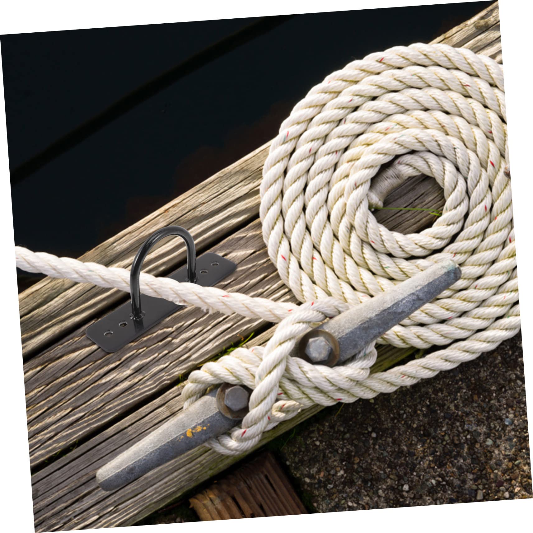 INOOMP Battle Rope Wandanker aus Edelstahl 2 Stück Belastbarer Seilanker für Yoga Fitness und Schaukeln Decken und Wandbefestigung für Krafttraining und Workout