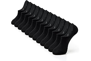 Womens No Show Socks Black - Low Cut Ankle Short Anti-slid Athletic Socks