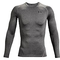 Under Armour Ua Hg Armour Comp Ls Maglietta a maniche lunghe, Carbon Heather